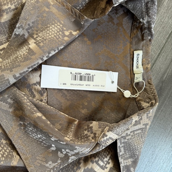 Jonathan Simkhai python print blouse - Picture 3 of 3